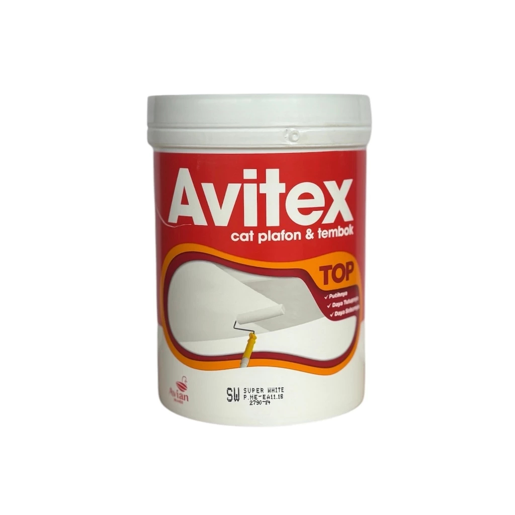 CAT AVITEX TOP CAT TEMBOK INTERIOR PLAFON TEMBOK PUTIH
