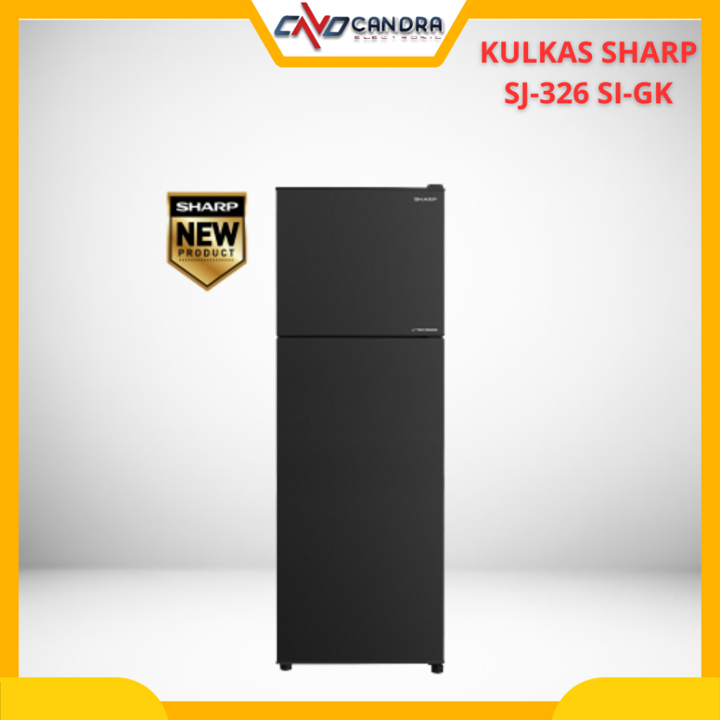 Kulkas 2 pintu SHARP SJ 326 SI-GK/Lemari es Sharp 2pintu