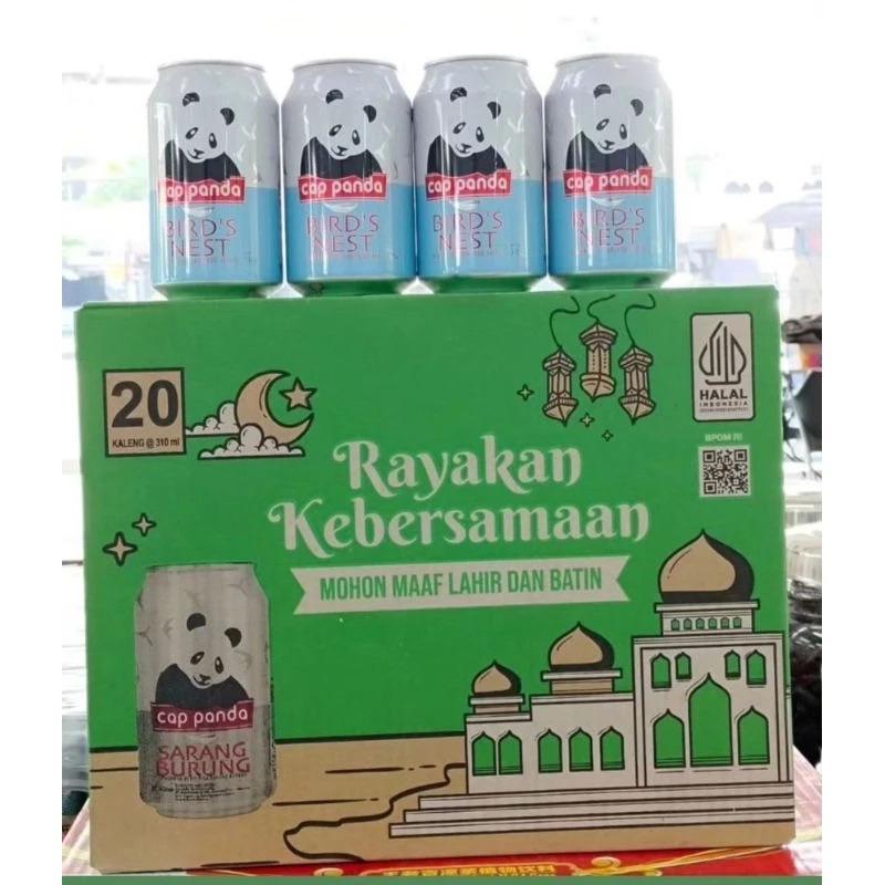 

MINUMAN KALENG CAP PANDA BIRDS NEST SARANG BURUNG CINCAU 310ML 1 KARTON