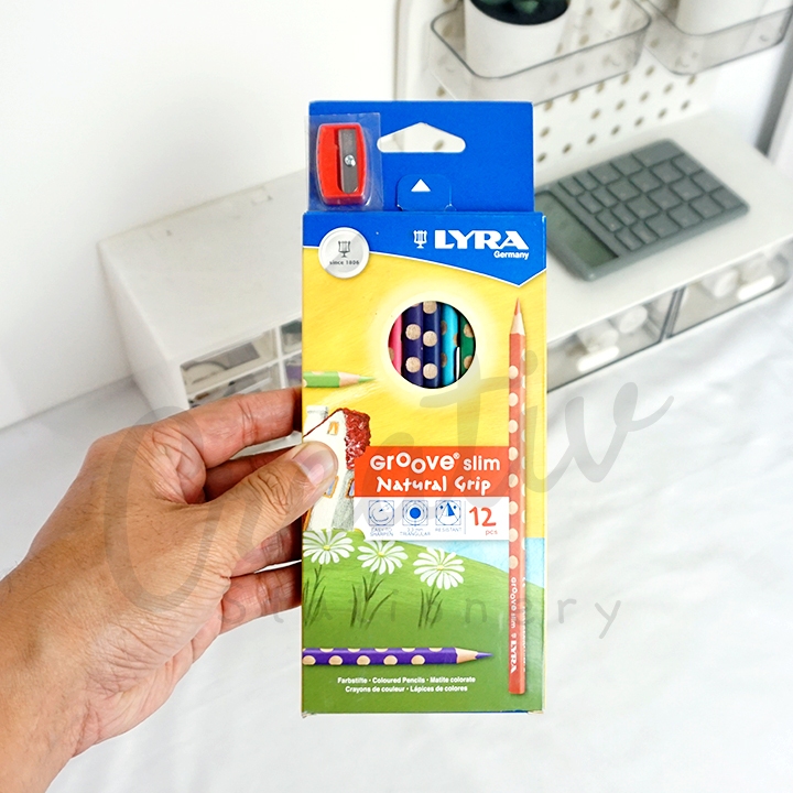 

Lyra Grove Slim Colours Pencil 12 Pensil Warna Anak Segitiga Ergonomis