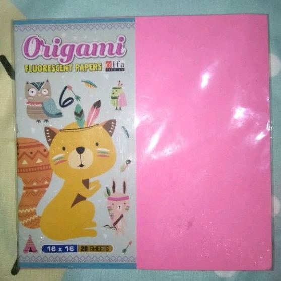 

Origami Fluorescent Papers ukuran 16×16 isi 20 lembar