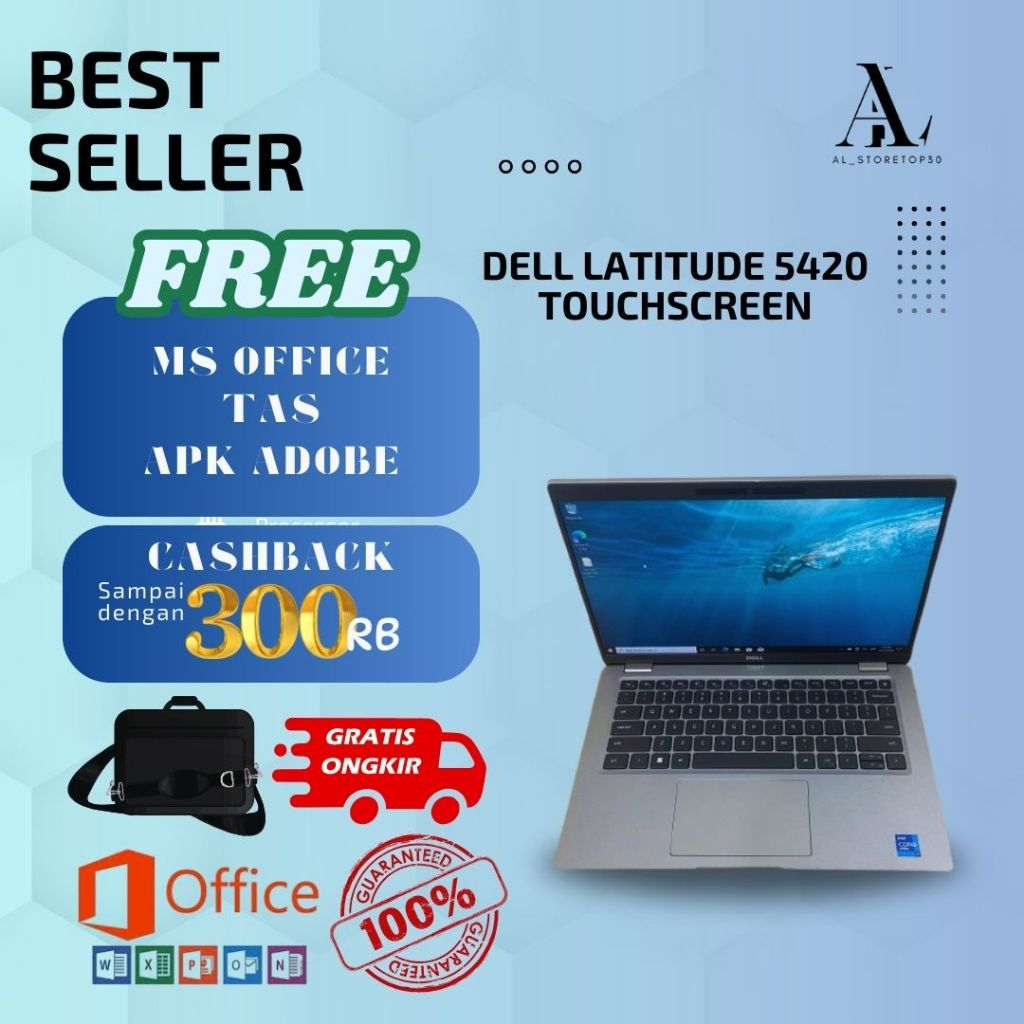 Dell Latitude 5420 core i7 gen 11 || RAM 32gb SSD 512gb + Touchscreen mulus