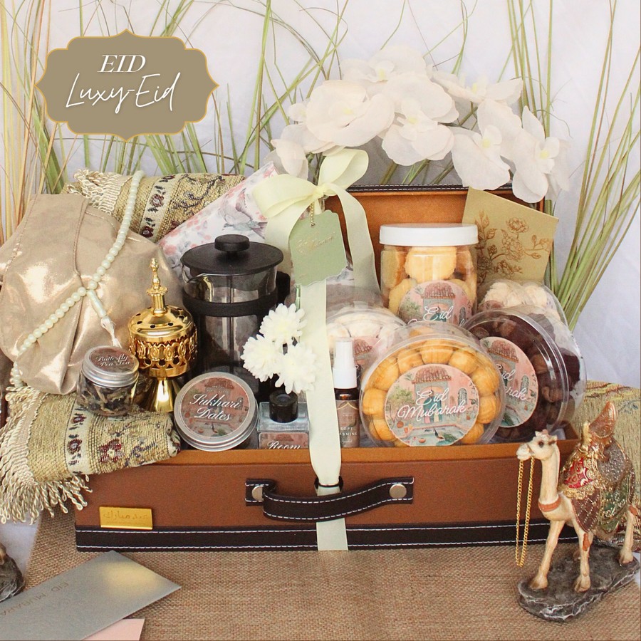 

Parsel Hampers kue kering lebaran exclusive hadiah idul fitri - by Maxwell Flowers - nastar putri salju