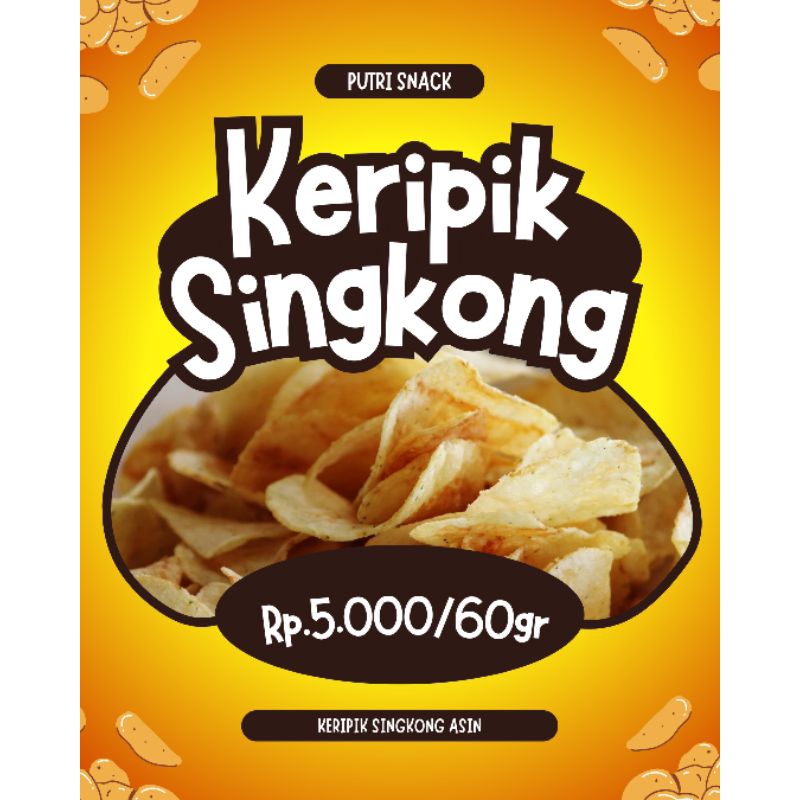 

KERIPIK SINGKONG ASIN / BALADO