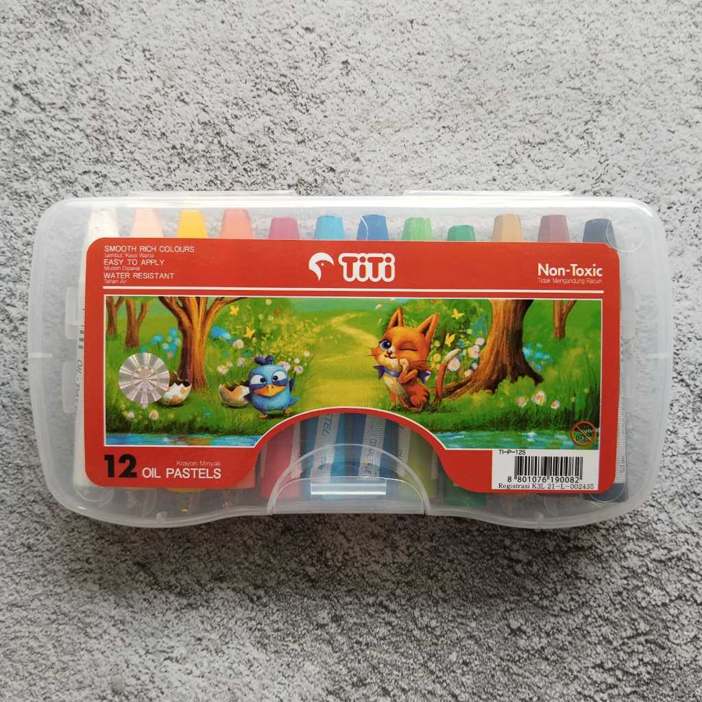 

crayon titi 12 warna | oil pastel titi