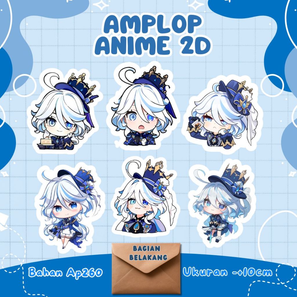 

(ISI 6) AMPLOP 2D FURINA GENSHIN IMPACT