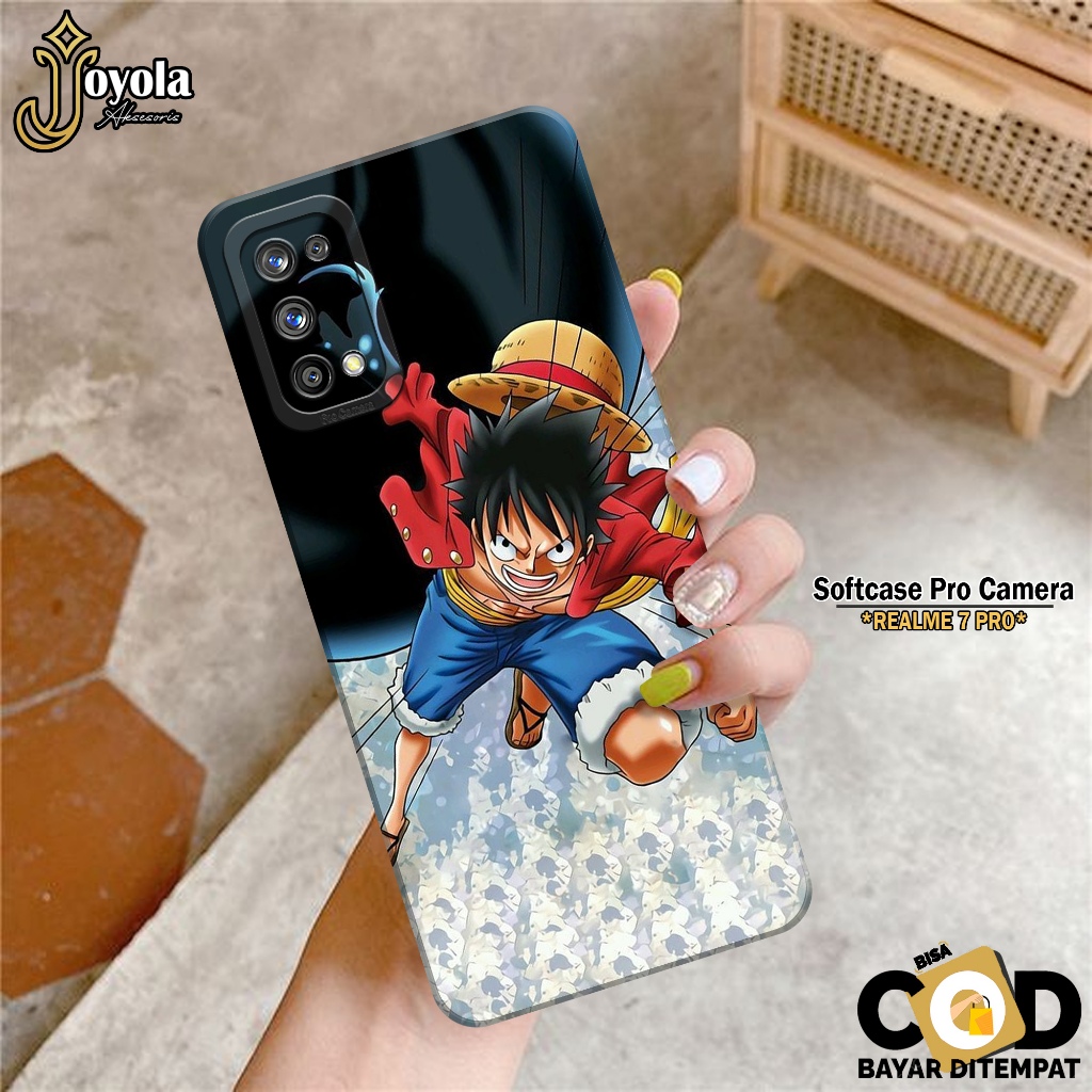 JOYOLA Case REALME 7 PRO - Fashion Case Anime - Softcase REALME 7 PRO - Pro Camera - Casing REALME 7
