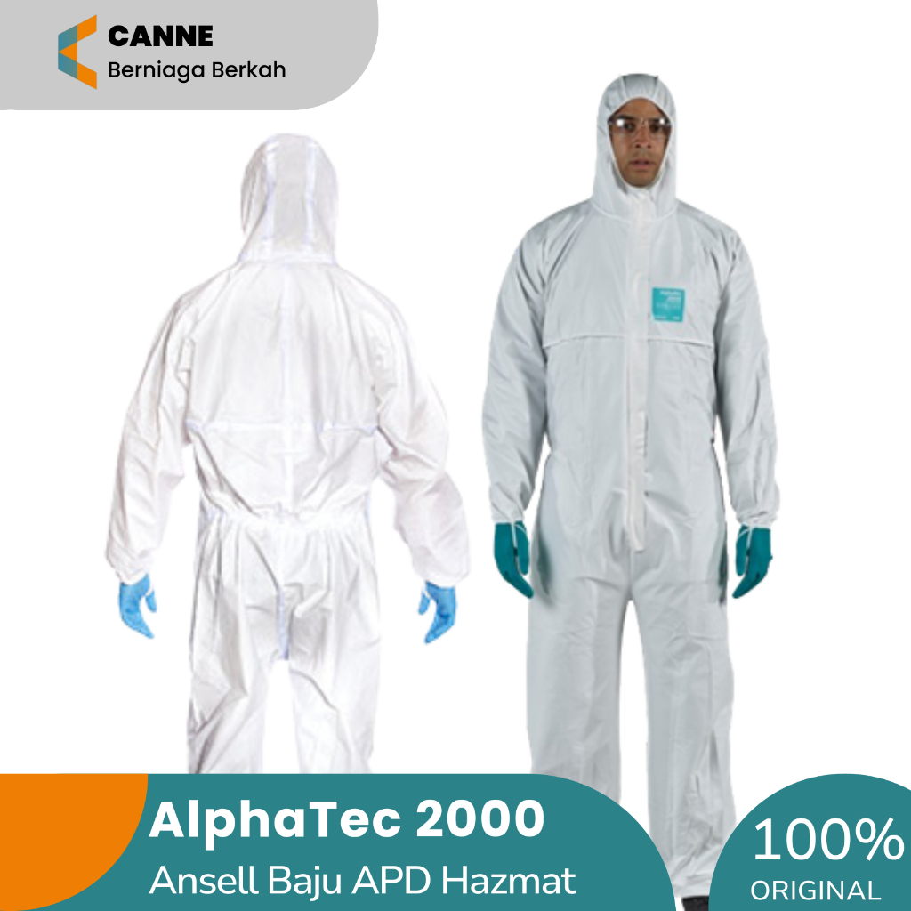 Ansell APD Coverall Hazmat Ansell Alphatec 200