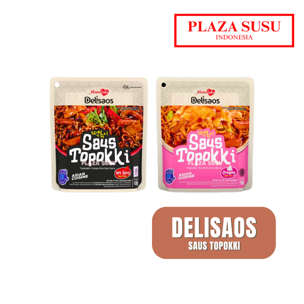 

SAUS TOPOKKI INSTAN MAMASUKA SAUCE KOREA RICE CAKE CREAMY SPICY
