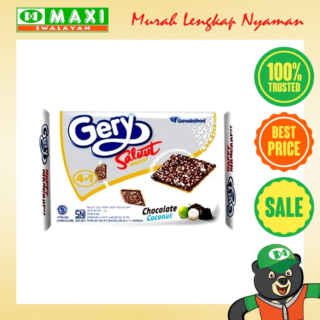 

Gery Salut Chocolate Coconut 110gr