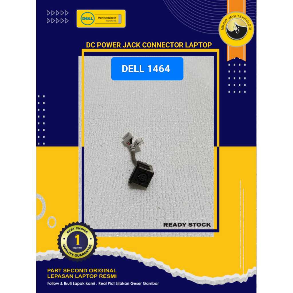 DC Power Jack Connector Konektor  Laptop Dell Inspiron 1464 1464D 1464R P09G Original Second Normal