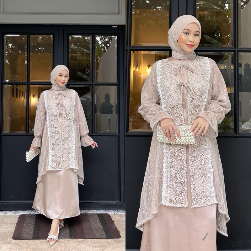 (READY) NAIRA OUTER BY NAPUSHA (WARNA CHINO SOFT TARO)