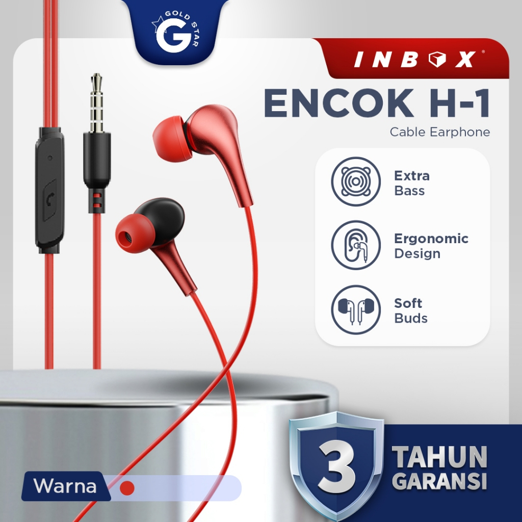 Inbox Cable Earphone Encok H-1