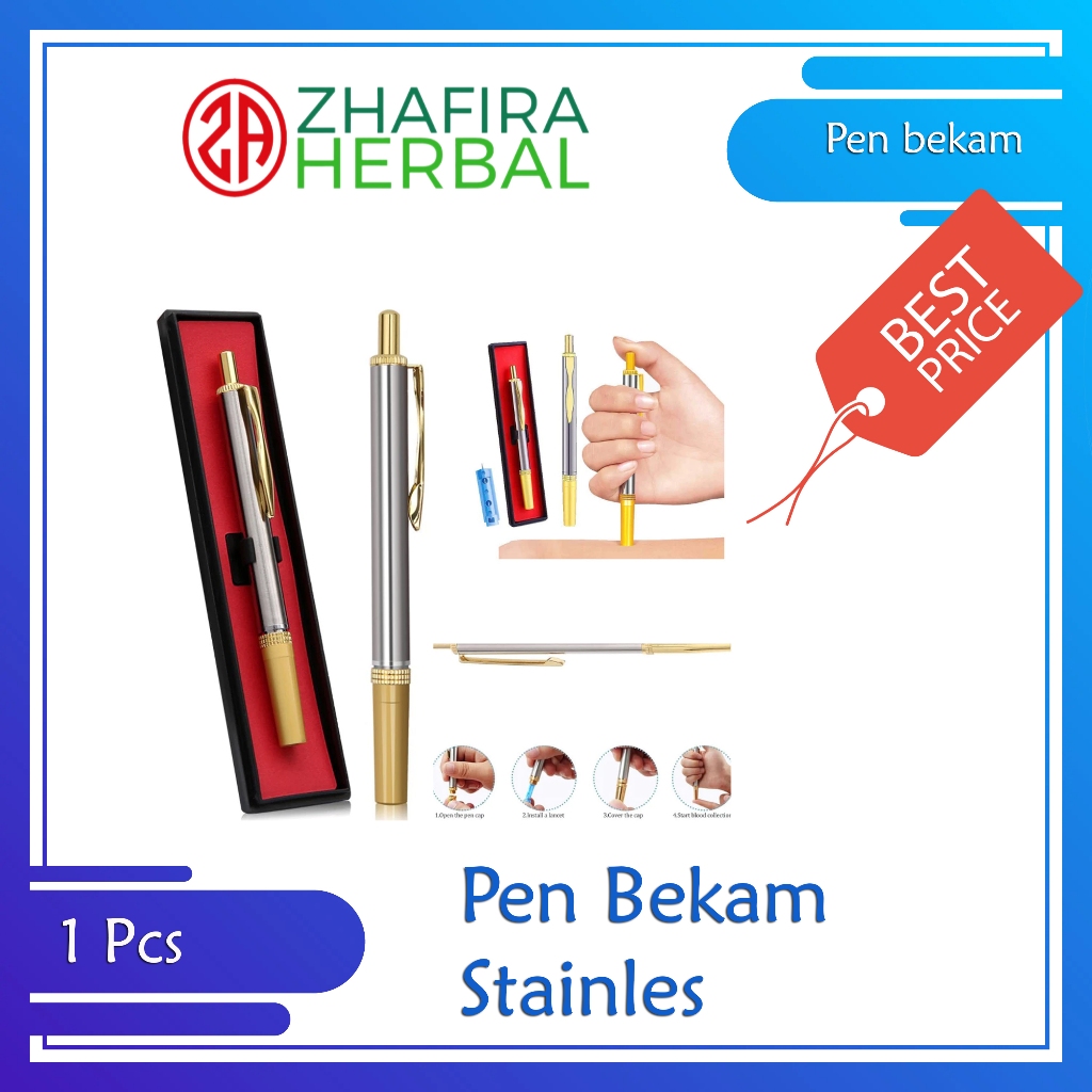 Pen Bekam Lancets Hijamah Jarum Bekam Stainless Steel