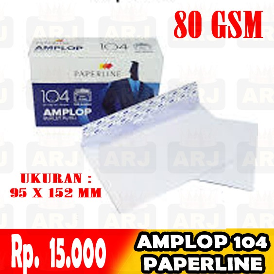 

Amplop Paperline 104 PPS Amplop Plain isi 100 Pcs