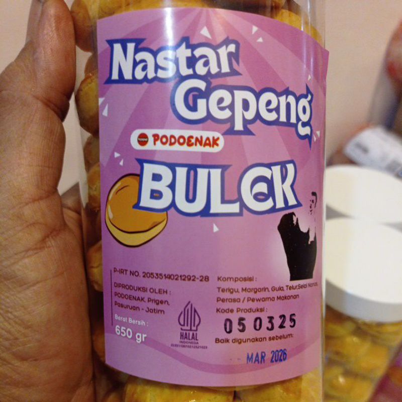 Nastar Gepeng 580gram BULEK