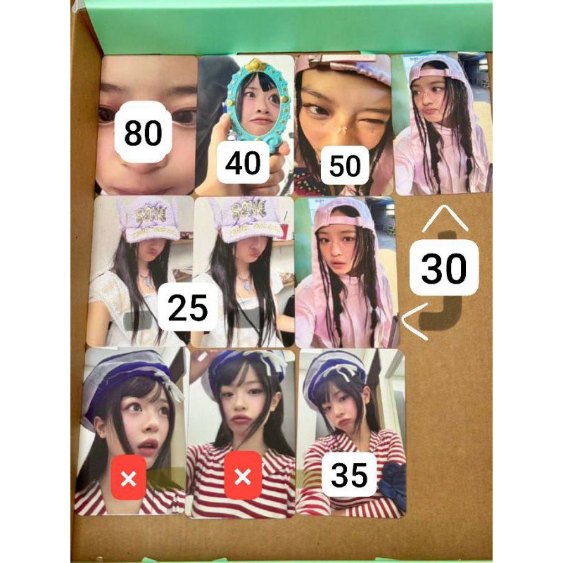 photocard hanni zoom, hanni wink sg25, photocard hanni sg25