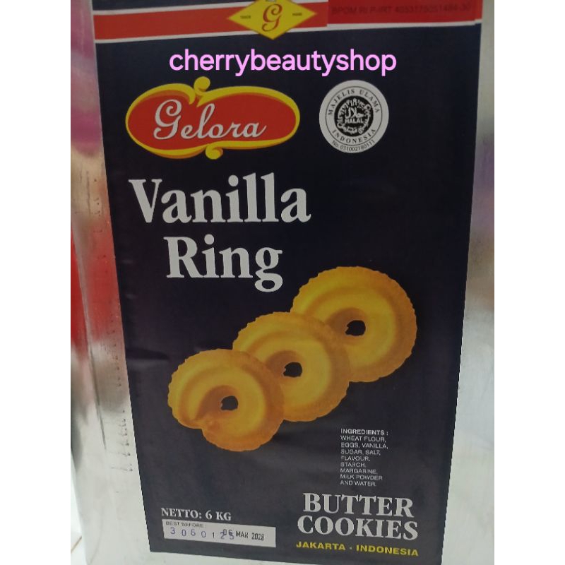

Biskuit Vanilla Ring Gelora Bakery 6 Kg