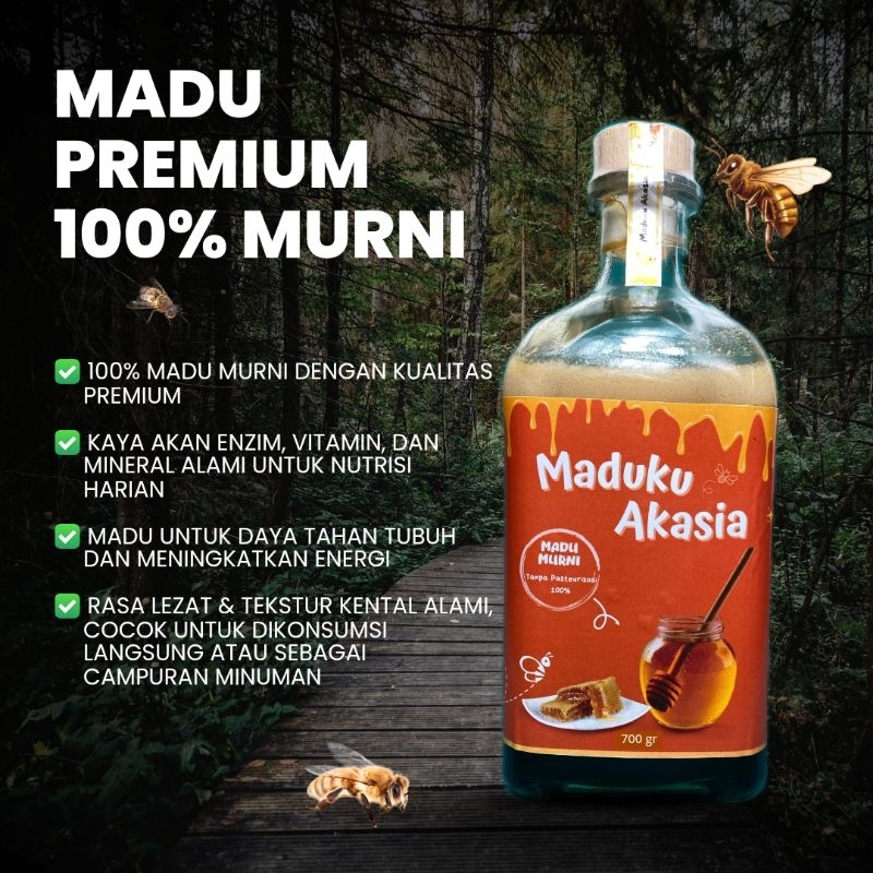 

MADU PREMIUM 100% MURNI 700gr | MADU ASLI TANPA CAMPURAN | SUPERFOOD | MADU ALAMI BERKUALITAS