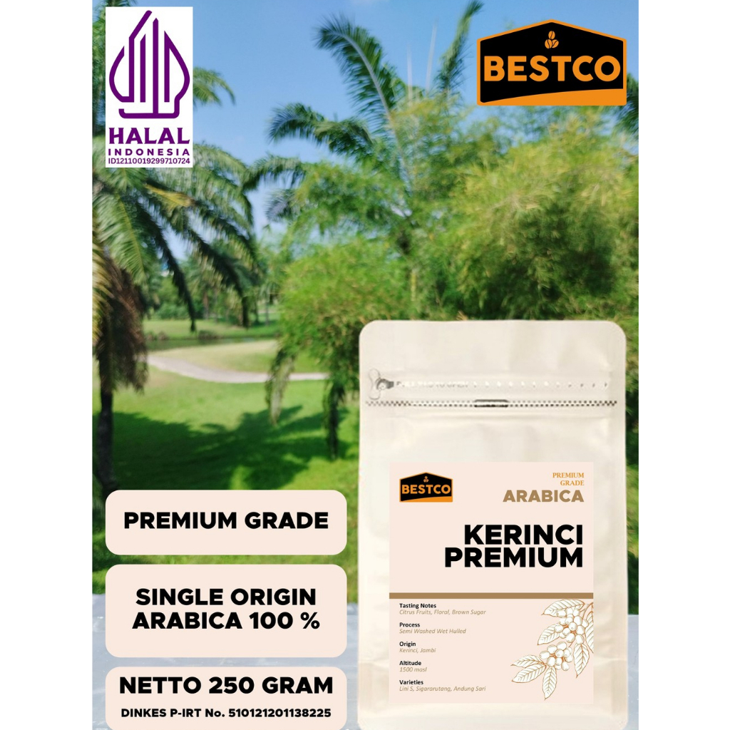 

Kopi Bestco Premium Arabica Kerinci 250 gr