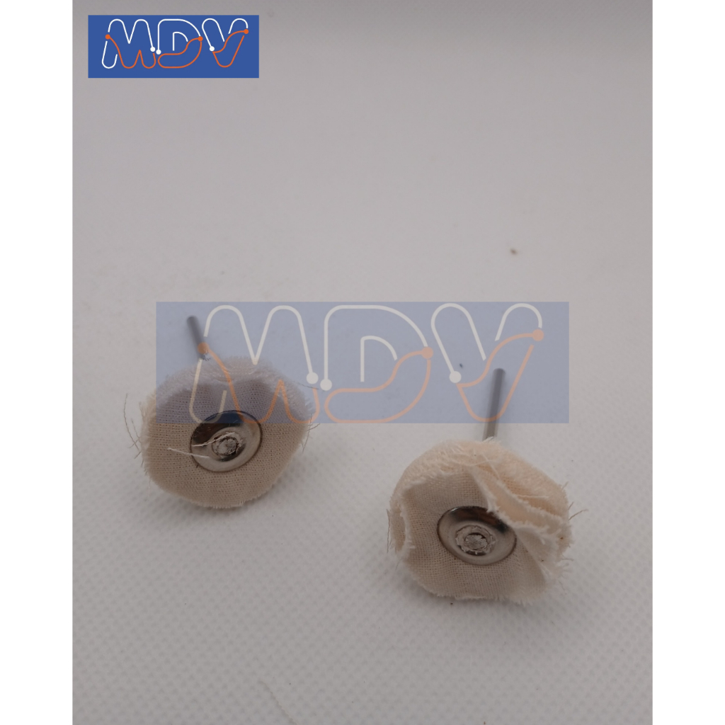DENTAL COTTON WHEEL POLISHING / BRUSH WOOL / BRUSHWOLL BUR POLES BULU DOMBA