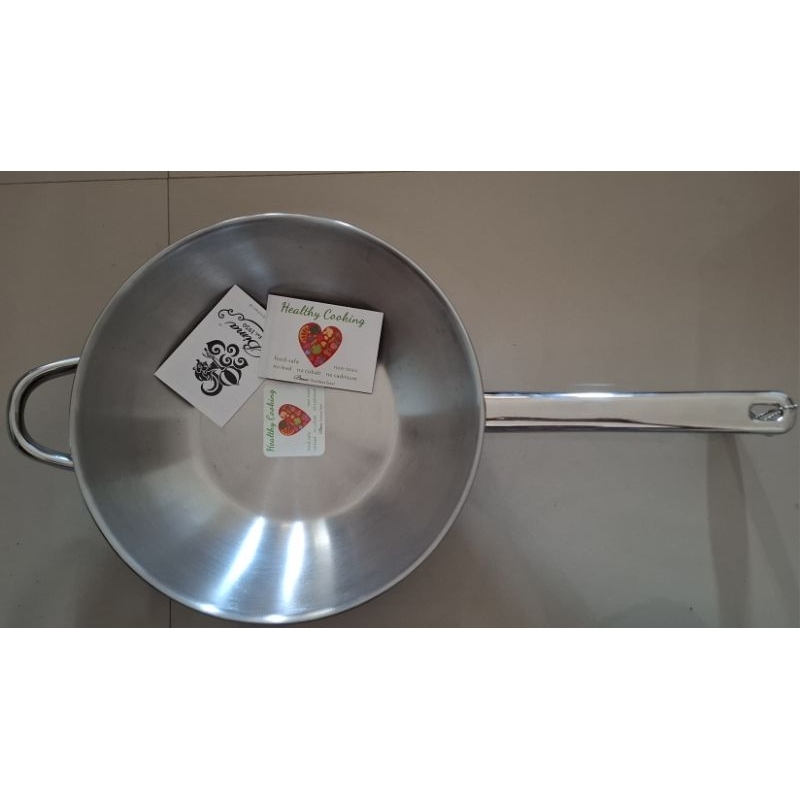 PRELOVED LIKE NEW bima heritance pro lite wok pan 28cm | wajan stainless steel | penggorengan stainl