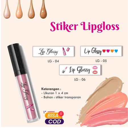 

Stiker Lip Gloss / Lipgloss / Lipstik / Parfum