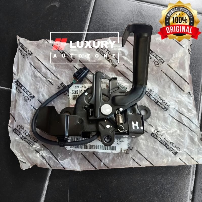 Hood Lock Kunci Kap Mesin Bukaan Kap Mesin All New Yaris 2014 - 2017 Original
