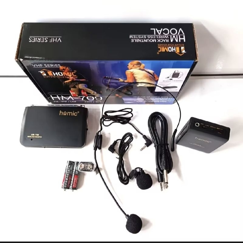 Homic Microphone Jepit - Bando Homic HM 709 Original - Microphone Clip On Terbaru