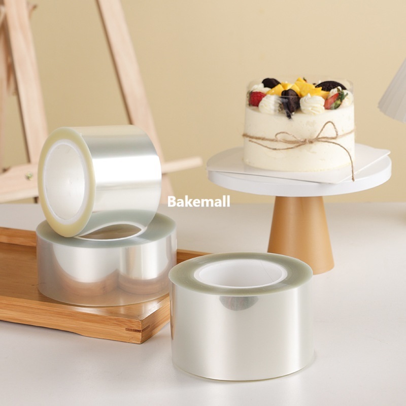 Plastik Opp Mika dan Plastik Tipis Plastik lentur bening pinggiran tiramisu cake