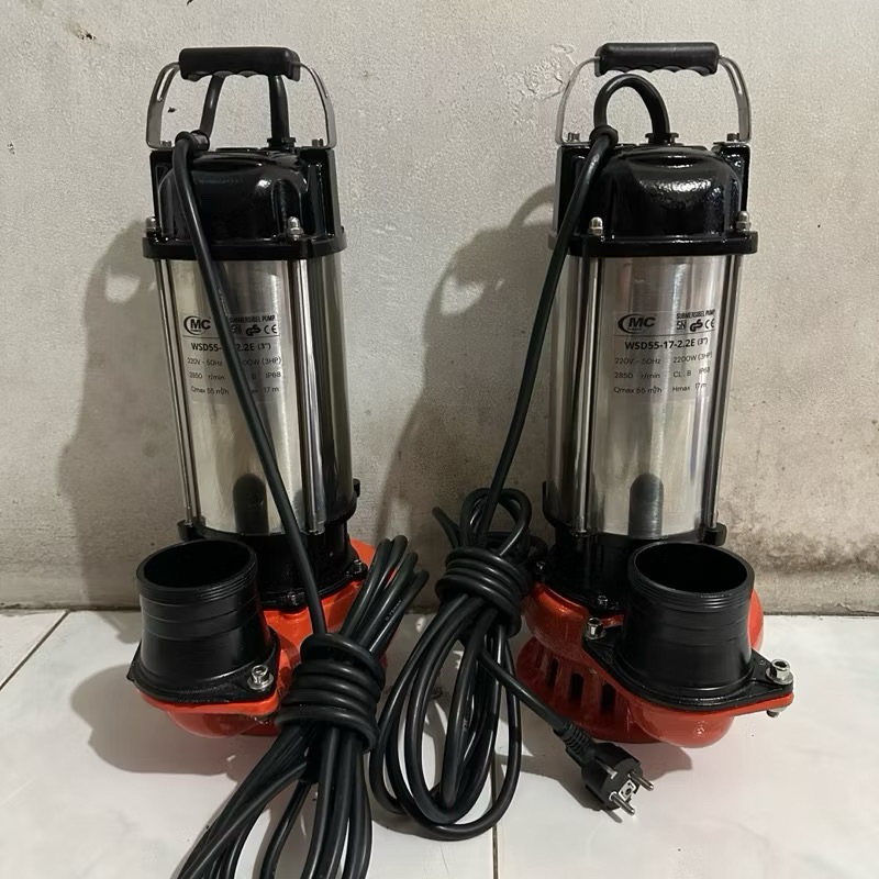 MC WSD55-25-2.2E Pompa Celup Stainless 3HP 2"in HEAVY DUTY Submersible