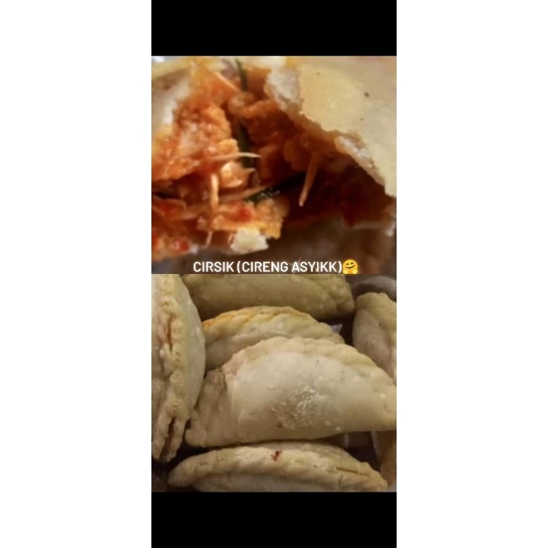 

Cireng isi ayam pedas, baso, bakso mercon, seblak