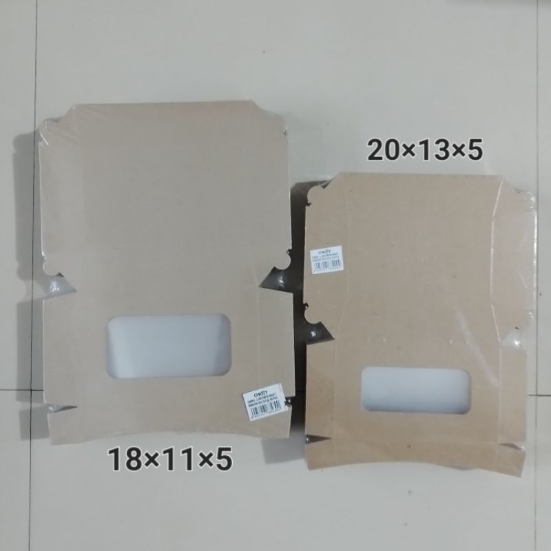 

Dus Lunch Box Laminasi OKEY Window | 18×11 | 20×13 | Coklat ( Pcs ) [ Original ]