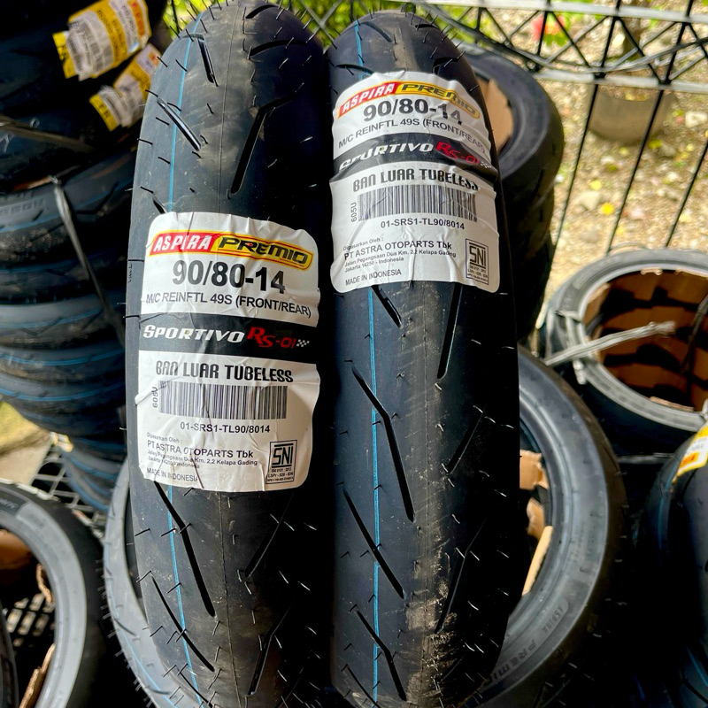 Ban Aspira Premio 90/80 Ring 14 Tubeless