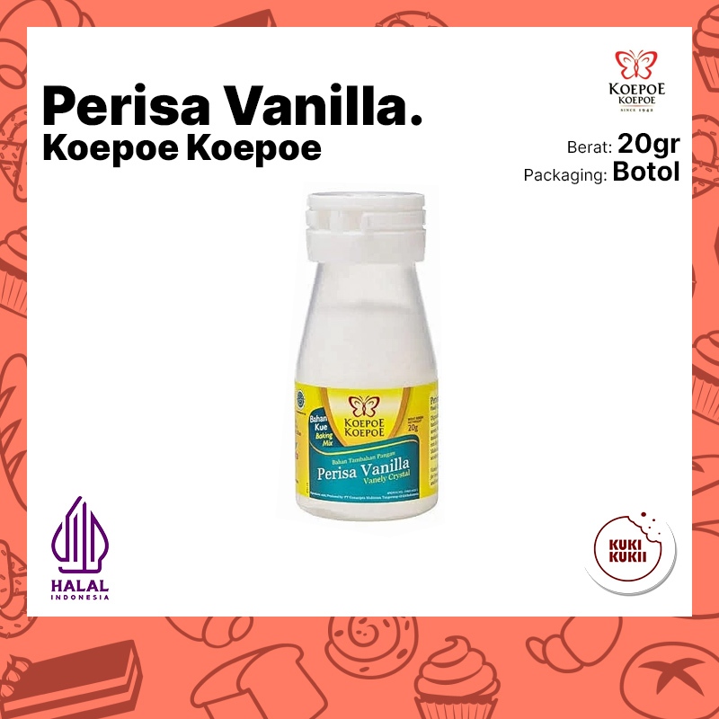 

Perisa Vanilla Koepoe Kupu 20gr | Vaneli Kristal Kupu 20 gram