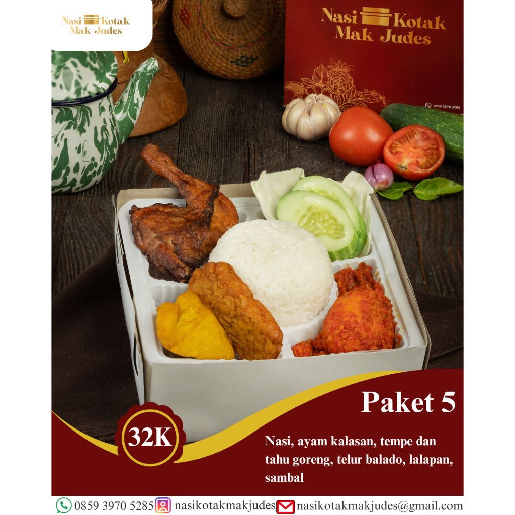 

Nasi Kotak Mak Judes - Paket 5 - Per Box