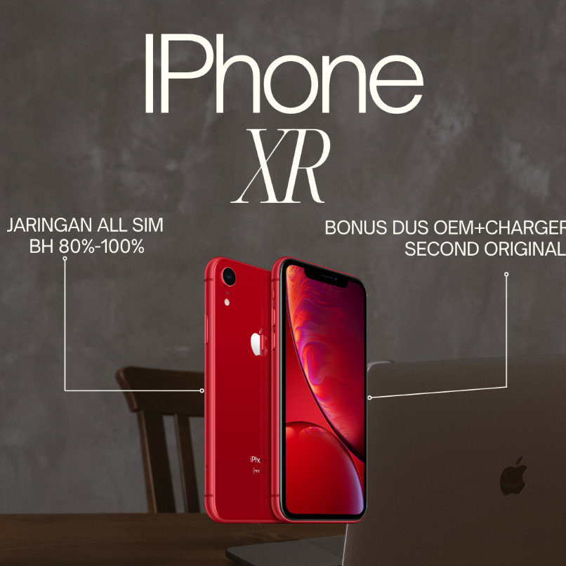 IP XR 64GB 128GB 256GB Wifi / Cellular 4G Second Normal Mulus Murah