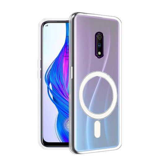 Case Realme X OPPO K3 MAGSAFE Wireless Magnetic Tpu Premium Bumper Magnetic Clear Softcase