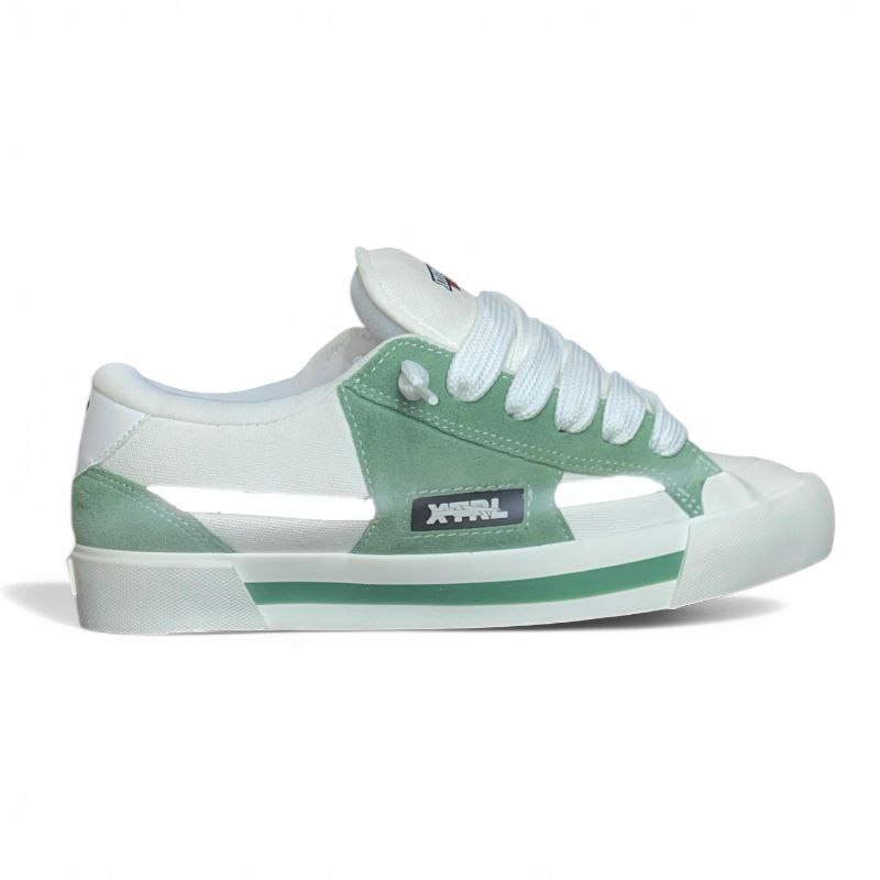 XternalStepSure - Sepatu Fat Shoes Skateboard Gemuk Reflective Hijau Olive Sepatu Gemuk Sneaker Pria