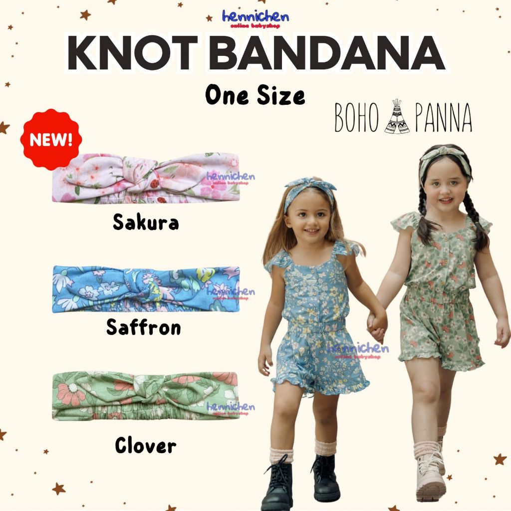 SALE HARGA AMBYAR BOHO BABY KNOT BANDANA / EVA BOW / BOW PITA / LEA BOW / KNOT BOW / BANDANA BAYI HE