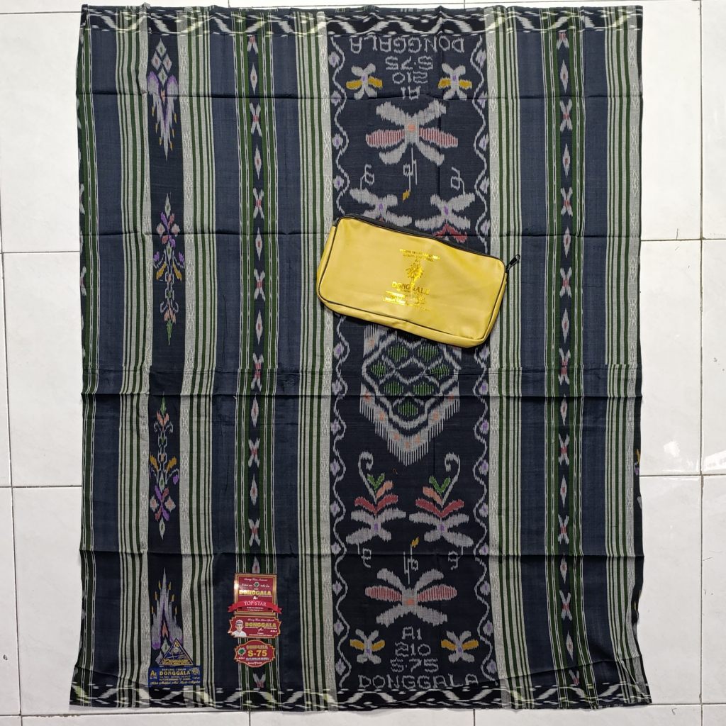 Sarung tenun donggala s75 original berbahan mesres habib abdillah