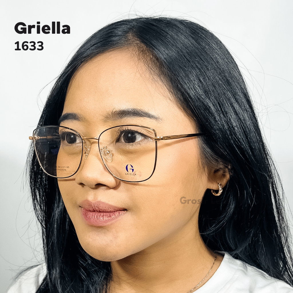 FRAME KACAMATA PRIA / WANITA ORIGINAL GRIELLA 1633 Lebar Frame 140 Size 54 Bridge 17 Full Frame