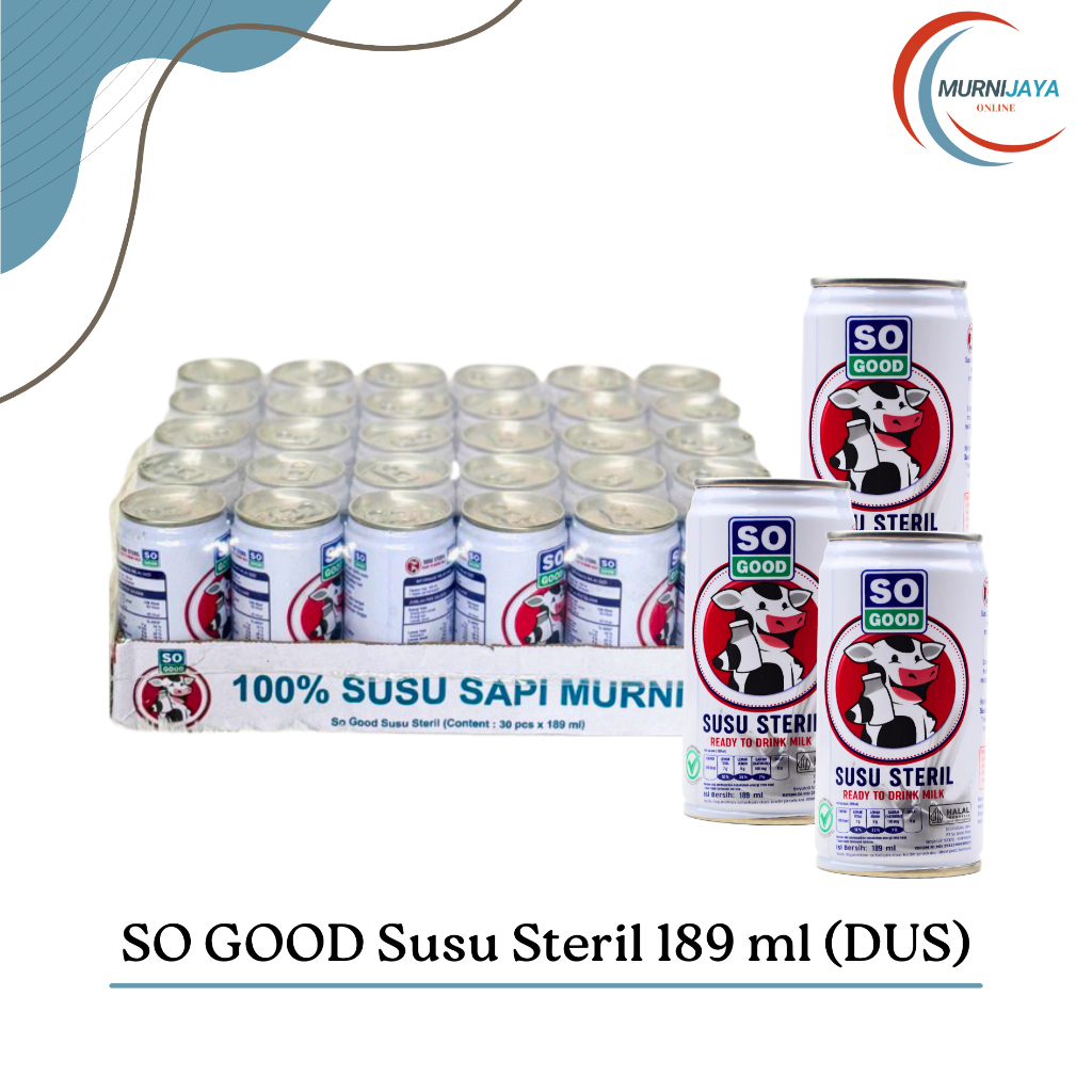 

So Good Susu Steril 189 ml (ISI - 30 PCS)