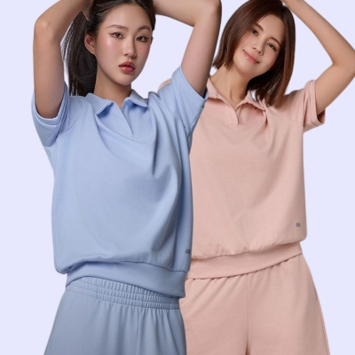 STL23 BANDING BOXY TOP atasan kaos basic wanita crop