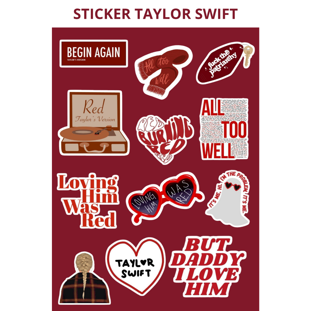 

Sticker Taylor Swift Custom Non Cutting 10x15cm - Sticker Aesthetic Keren untuk HP, Laptop, Helm, Motor & Barang Kesayangan - Sticker Berkualitas dan Mudah Dipasang