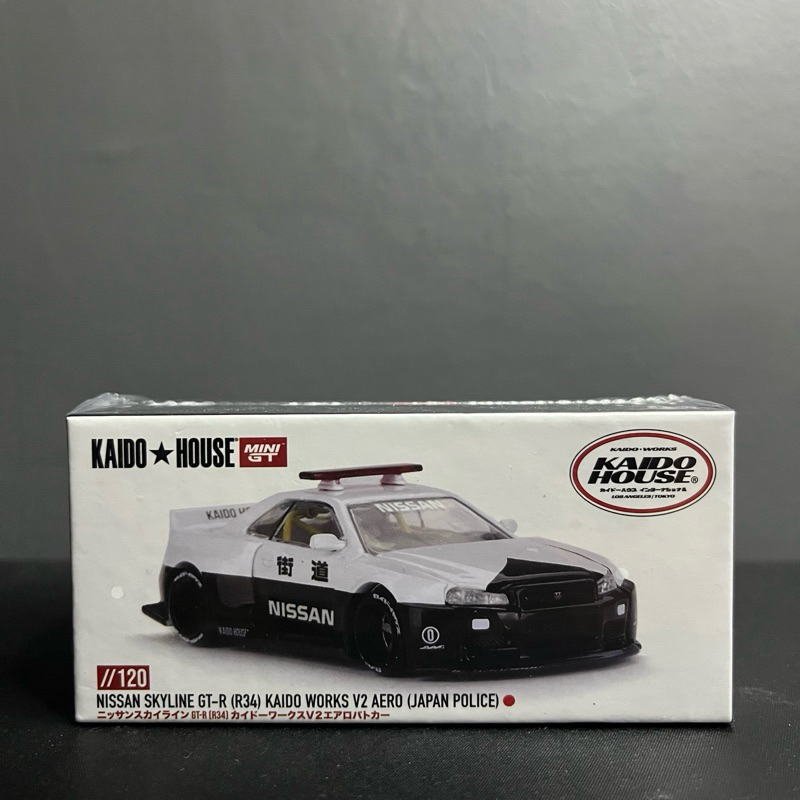 Mini GT x Kaido House - Nissan Skyline R34 V2 (Police)