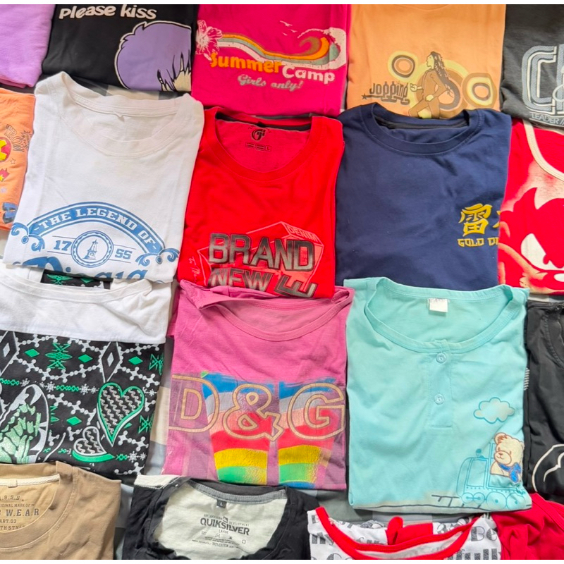 [ ready stock ] OBRAL MURAH Thrift kaos Oblong pendek premium branded Katun Cotton baju tshirt brand