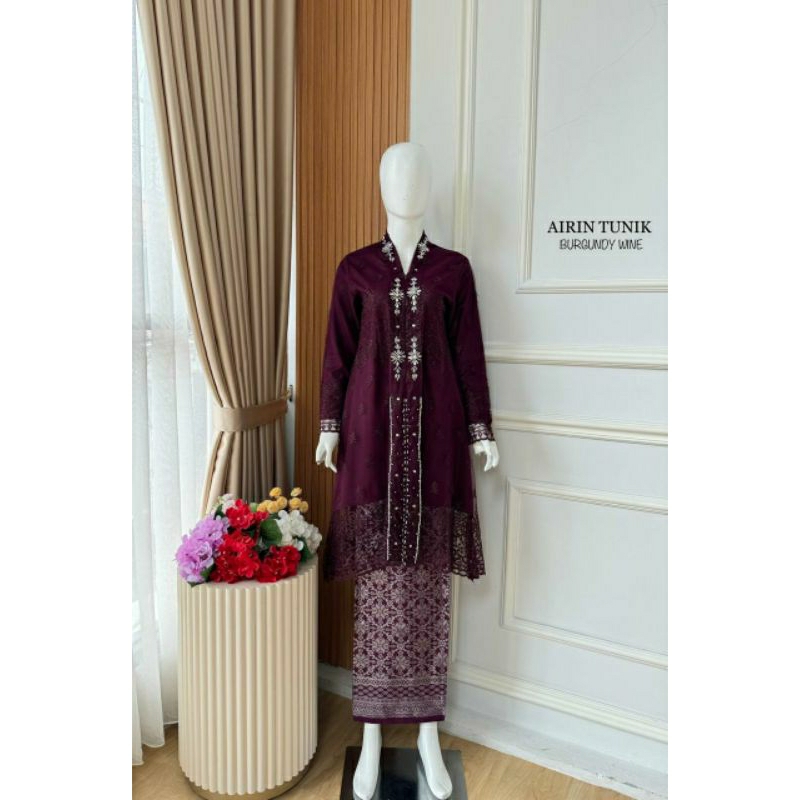 (FREE HIJAB) KEBAYA TUNIK AIRIN//KEBAYA PESTA//KEBAYA WISUDA//KEBAYA MODERN