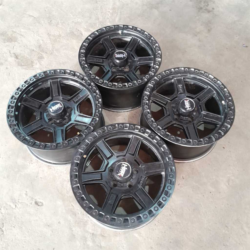 VELG MOBIL BEKAS HSR XTS01 RING 16 LEBAR 8 PCD 5X114 ET 15 VELG UNTUK MOBIL INNOVA TERIOS RUSH CAPTI