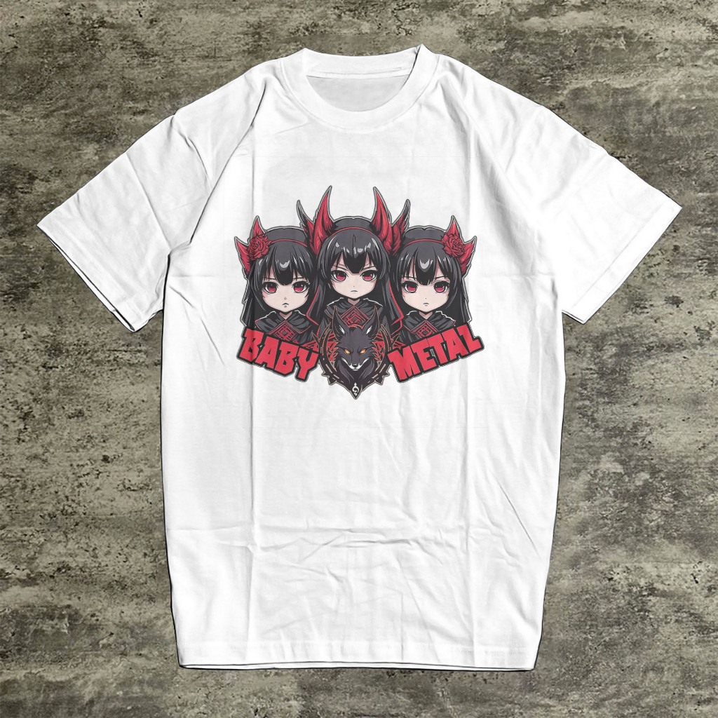tshirt kaos baby metal waifu